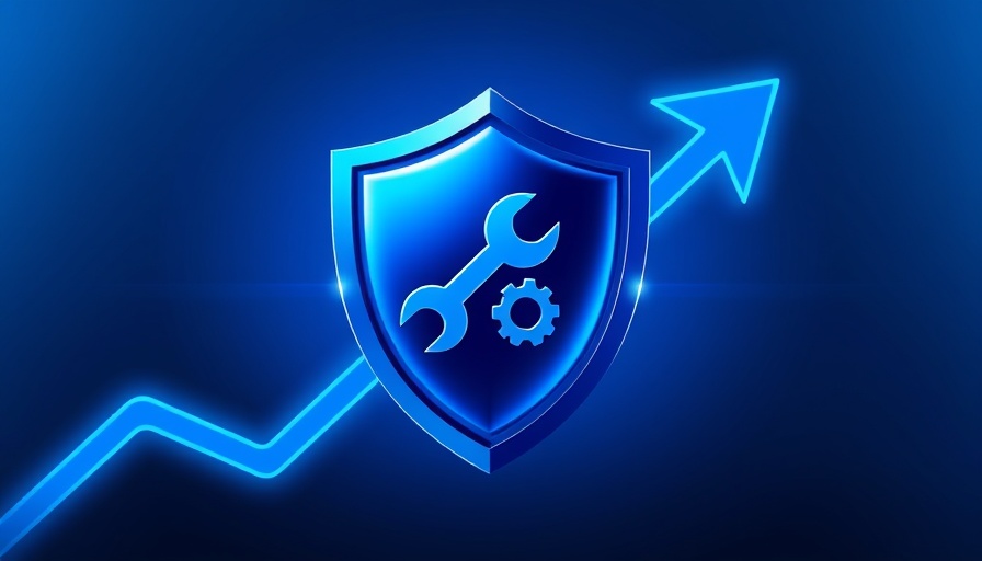 Click fraud protection tools represented by a blue shield with tools.