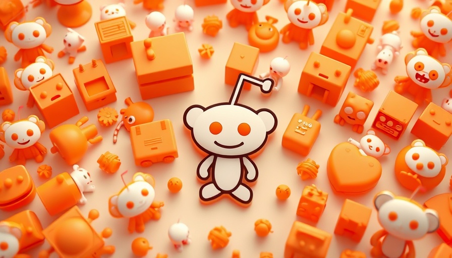 Google ranking drop, Reddit logo surrounded by colorful cartoon icons.