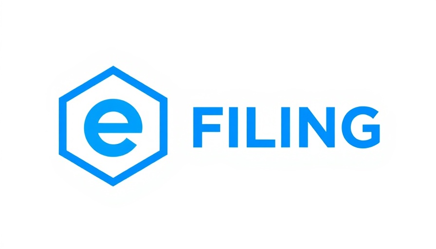 e-Filing logo displayed with modern design