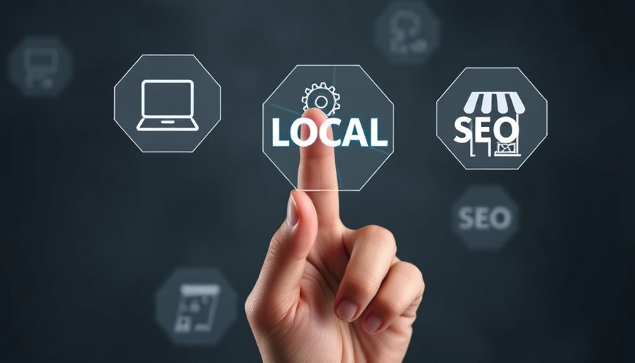 Hand interacting with digital SEO icons for Technical SEO and Website Performance.