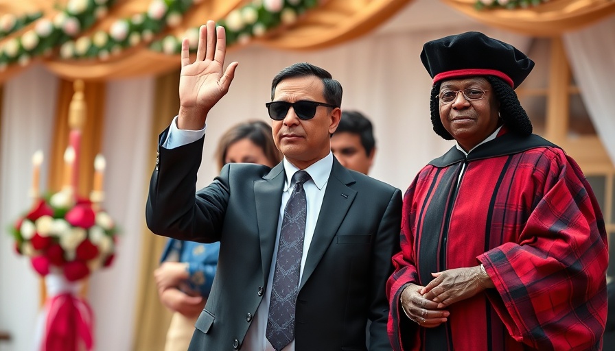 Distinguished figures at Malawi president election event.