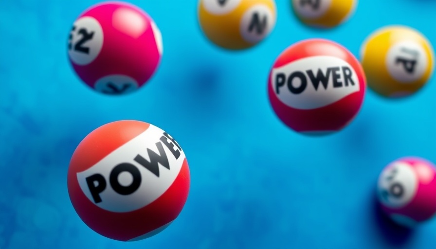 Colorful lottery balls with Powerball logo for Powerball results South Africa.