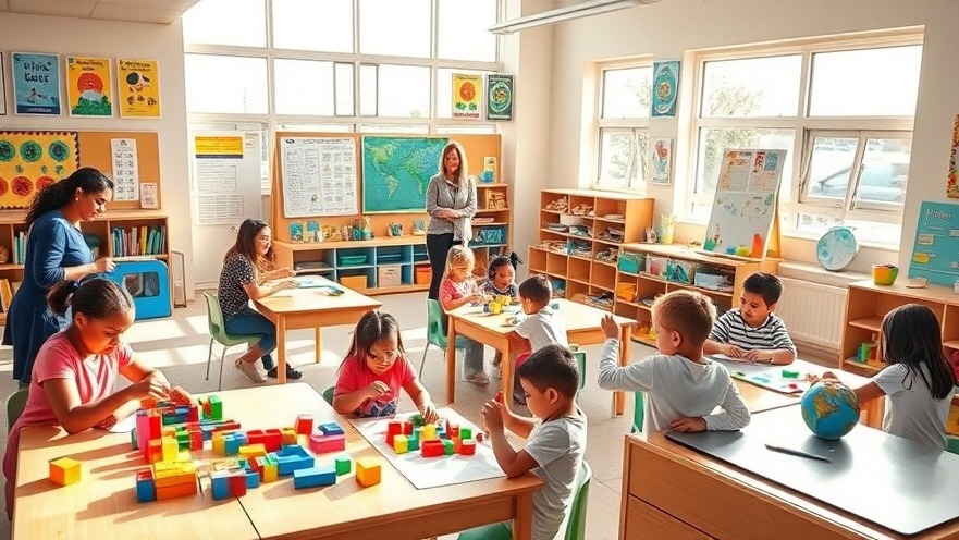 Vibrant preschool classroom in Vasco with inquiry-based learning, fostering inclusive education.