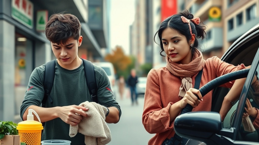 Young individuals performing daily independence skills like laundry and interaction.