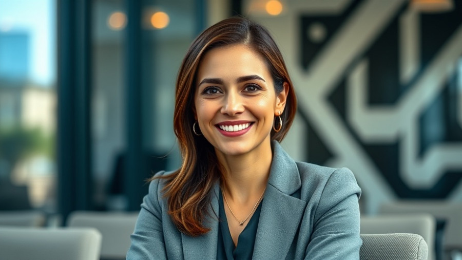 Confident woman smiling in an office, advice for parents of autistic kids.