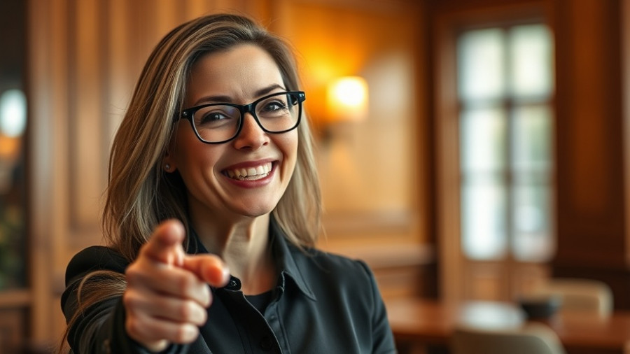 Friendly woman engaging in an indoor setting, offline support events for parents of autistic kids.