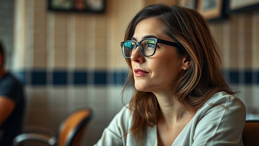 Understanding Autism: Thoughtful woman listening attentively indoors.