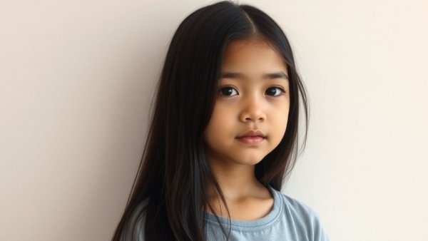 Portrait of a young girl highlighting autism stigma in schools.