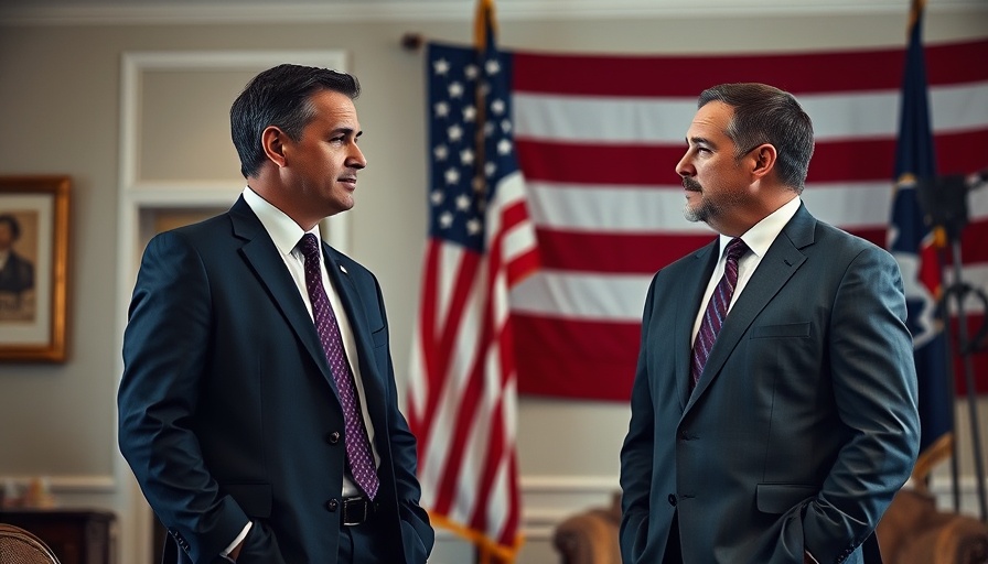 Discussion on Trump's advisory team effectiveness in front of U.S. flag.