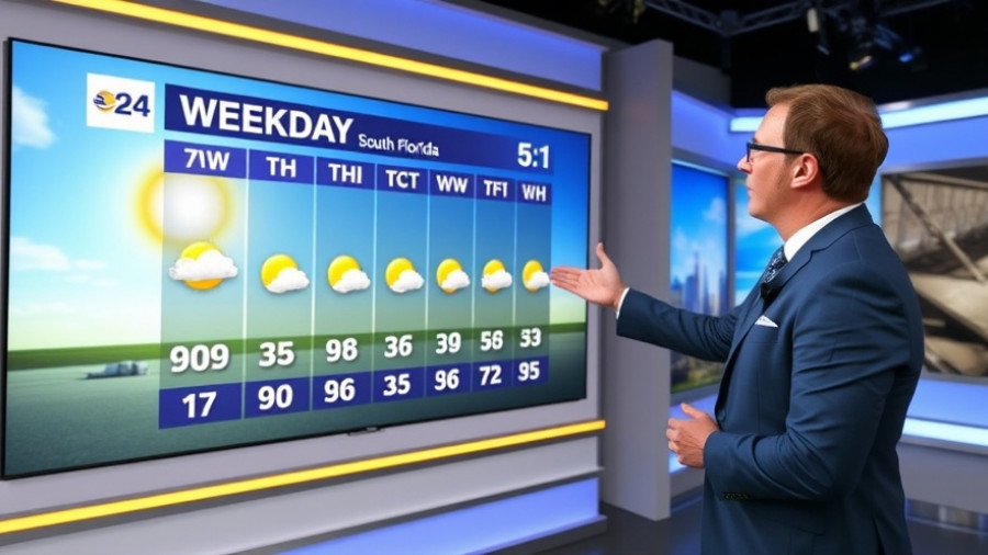 South Florida 7-day weather forecast, sunny weekend.