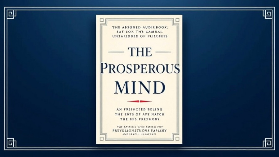 The Prosperous Mind audiobook cover with classic design elements.