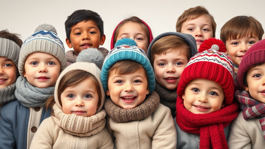 Young children in winter attire, featured in missing child alert.
