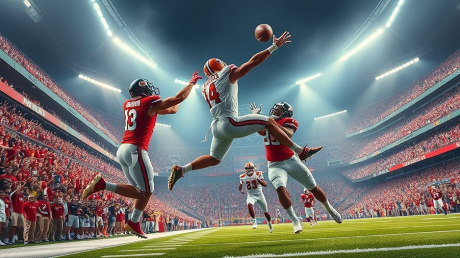 Jaguars defeat Raiders in football game with intense action play.