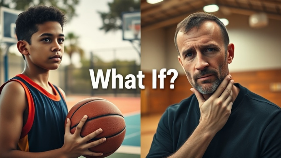 What if it works out: two contrasting scenes, basketball and reflection.