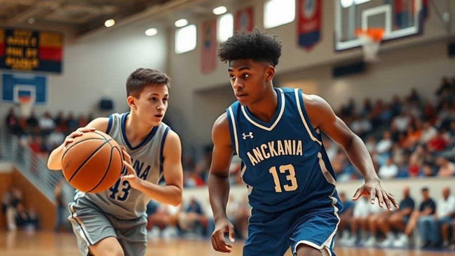 Beckham Black basketball players focused during game on court