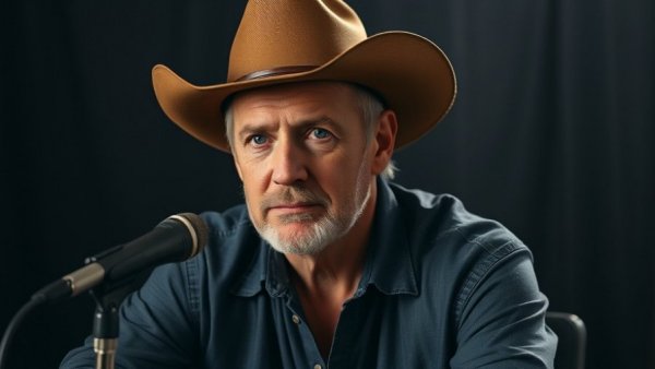 Kenny Chesney in a studio talking about love and grief.