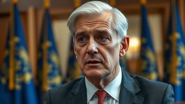 Official discusses California campaign fund theft scandal in a formal setting.