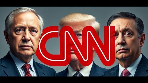 Collage of serious individuals with CNN logo, Lindsey Halligan Disqualification.