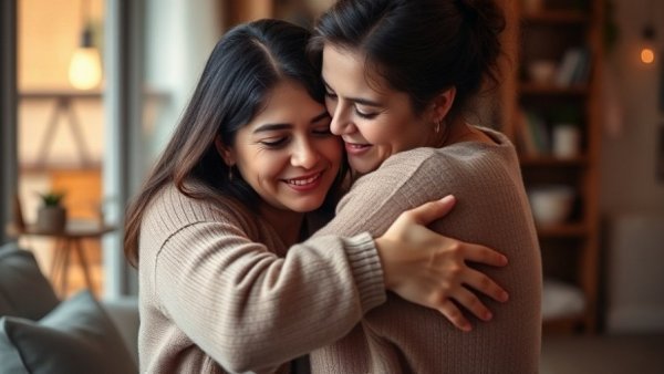 Guiding children through life’s transitions, comforting embrace at home.