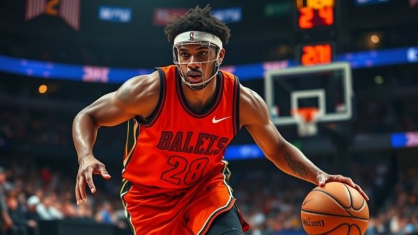 Orlando Magic player in action during comeback victory.