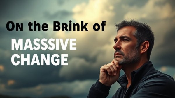 Manifest money out of thin air concept with dramatic skies and Q&A text.