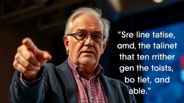 Older man giving motivational talk for manifestation mindset.