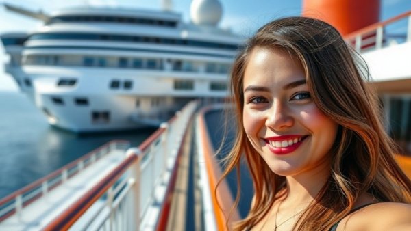 Suspected murder Florida teen, cruise ship background.