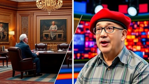 Trump Mamdani meeting analysis with split-screen commentary.