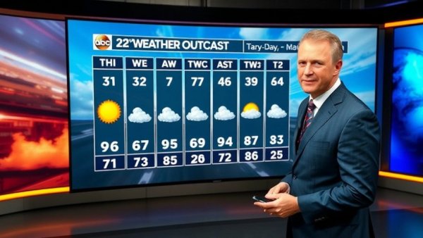 Orlando News weather forecast presentation with male broadcaster