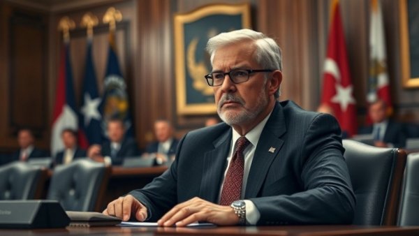 Serious councilman in a meeting, Councilman's Free Speech Rights case