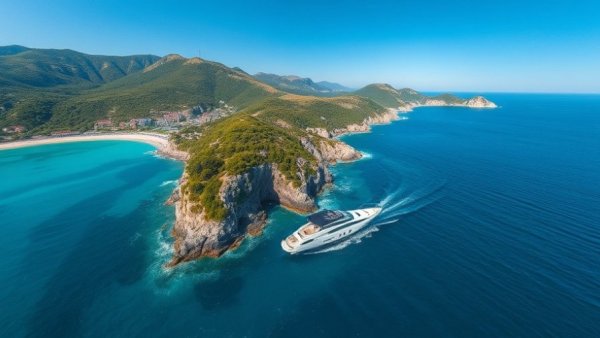 Stunning Italian coast view with yacht - Mediterranean Travel Destinations.