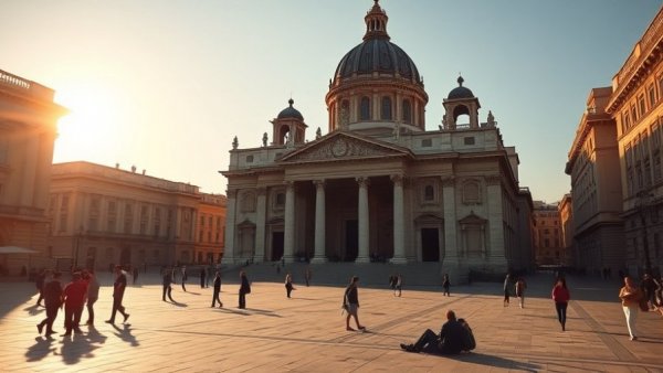 Beat the Winter Blues with a stunning cathedral in golden hour.