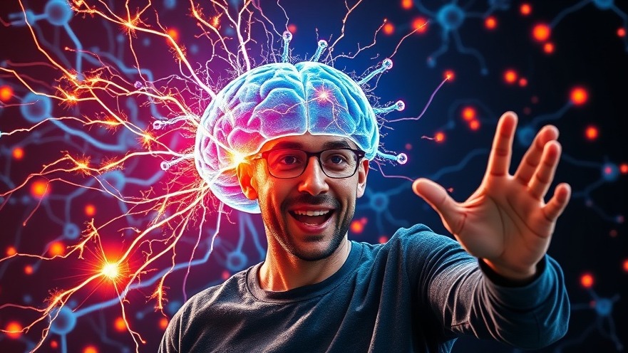 Vibrant brain training illustration promoting memory improvement and focus.