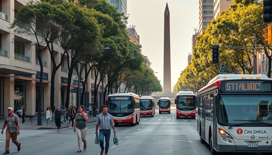Bustling Buenos Aires street with Obelisk; Best Places to Visit in Argentina.