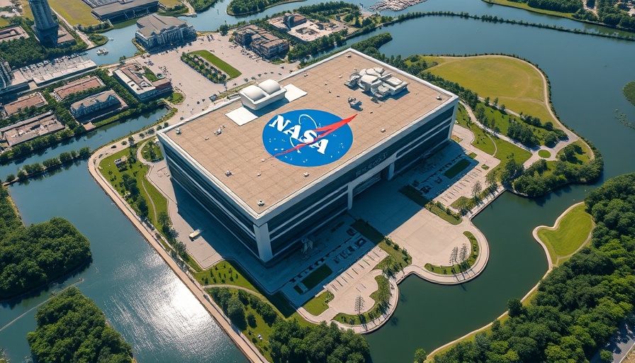 Aerial view of NASA facility in Florida during daytime.