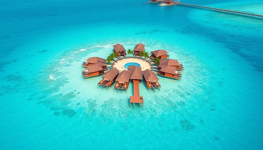 Tropical overwater bungalows in Maldives, travel destination highlight.
