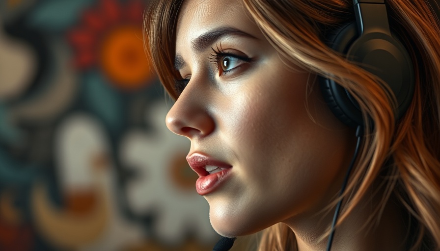 Understanding Chronic Stress Effects on the Brain discussion by woman with headphones.