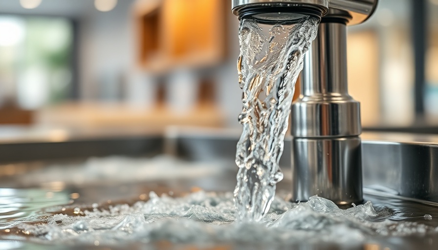 Close-up of a drinking fountain with flowing water stream.