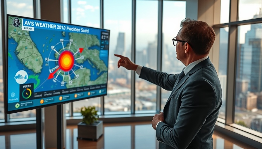 Meteorologist gives South Florida weather updates with radar map.