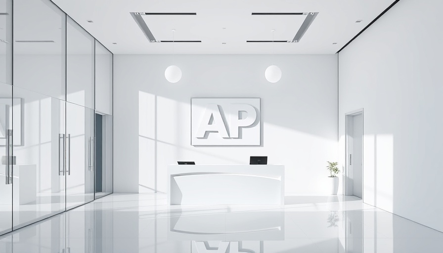 Press Freedom in the White House: AP office reception area visible through glass doors.