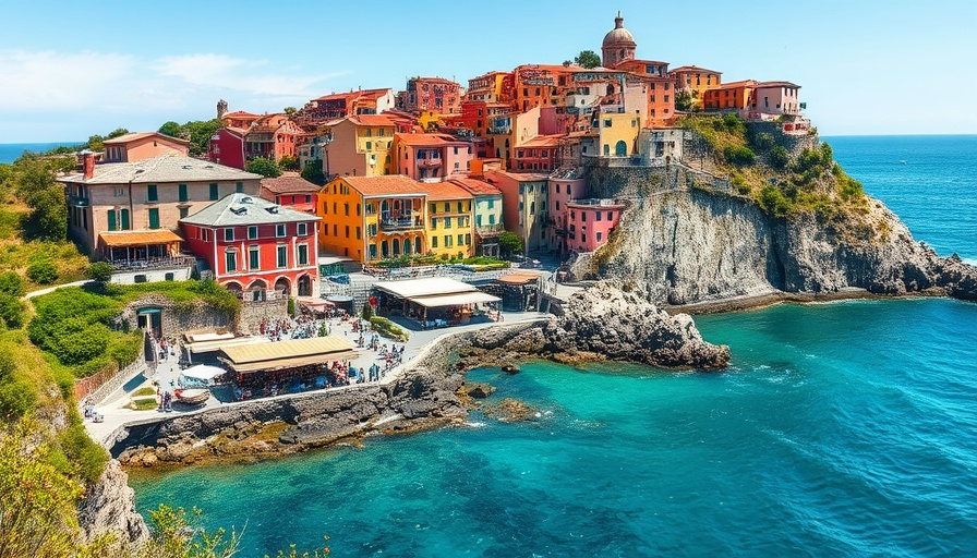 Cinque Terre coastal view vibrant travel destination.