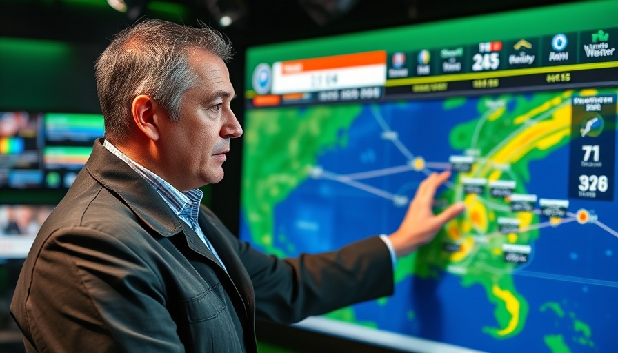 Meteorologist discusses Florida brush fire on live radar map.