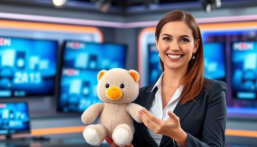 Erin discussing tariffs affecting small toy companies on TV.