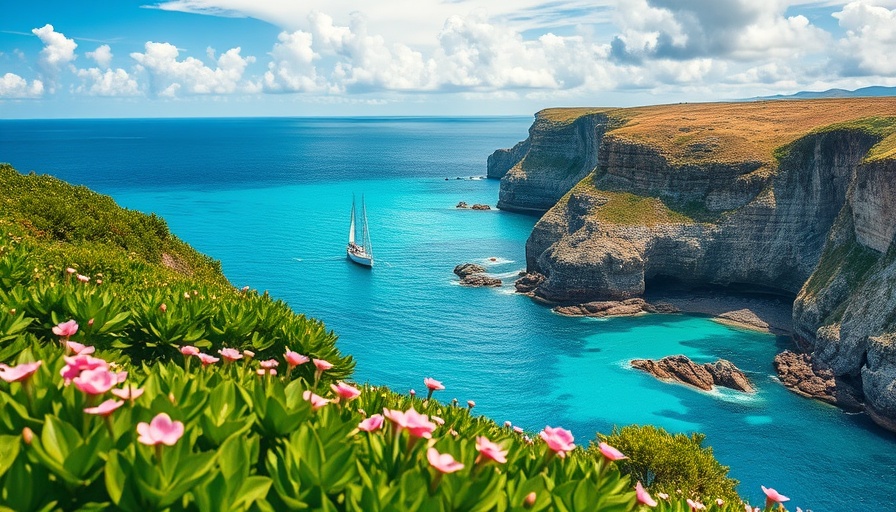 Scenic Views Corfu Travel Destination showing vibrant cliffs and sea.
