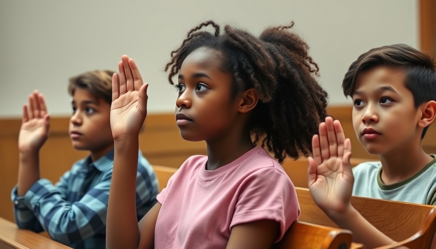 Teenagers participating in Teen Court in Central Florida.