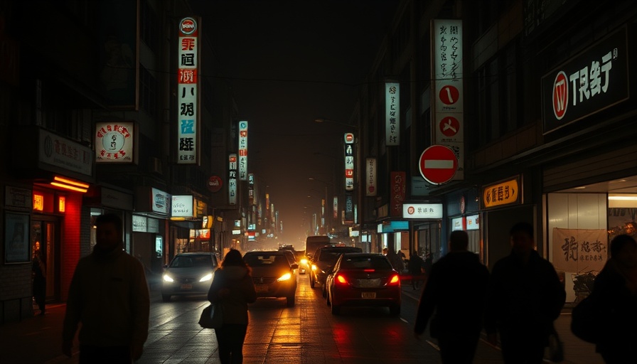 Pakistan India military conflict dimly lit urban street scene