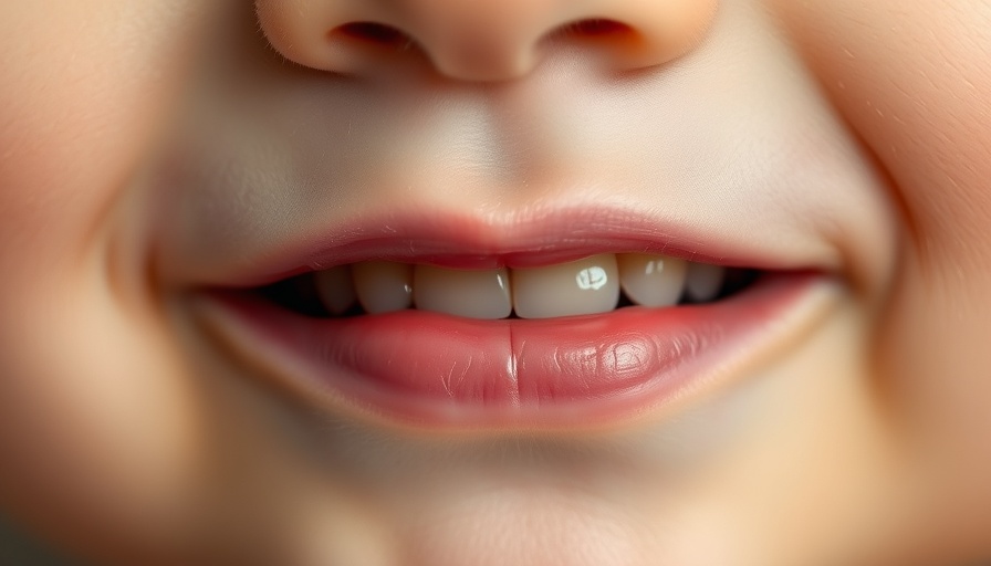 Close-up of child's teeth related to fluoride supplements safety.