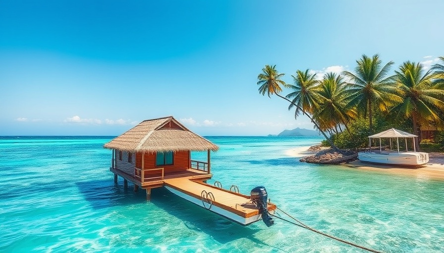 Tropical island paradise with wooden bungalow in Koh Tao, popular travel destination.