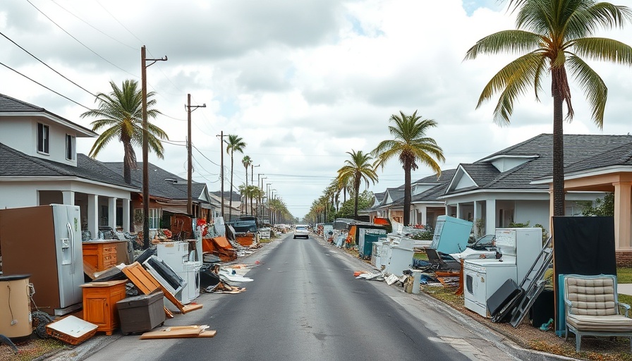 Corey Avenue businesses reopening amidst debris after hurricanes.