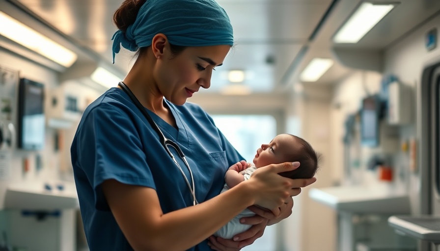 Mercy Ships healthcare worker caring for a child on floating hospital.